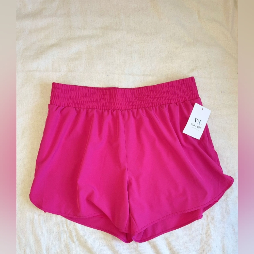 NWT VITAL LIFE PINK SHORT SIZE 3XL